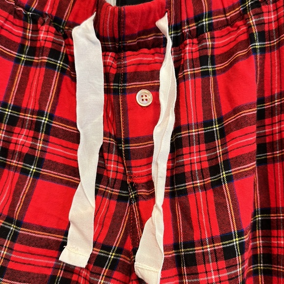 J.Crew black and red plaid pj pants medium - Picture 3 of 6